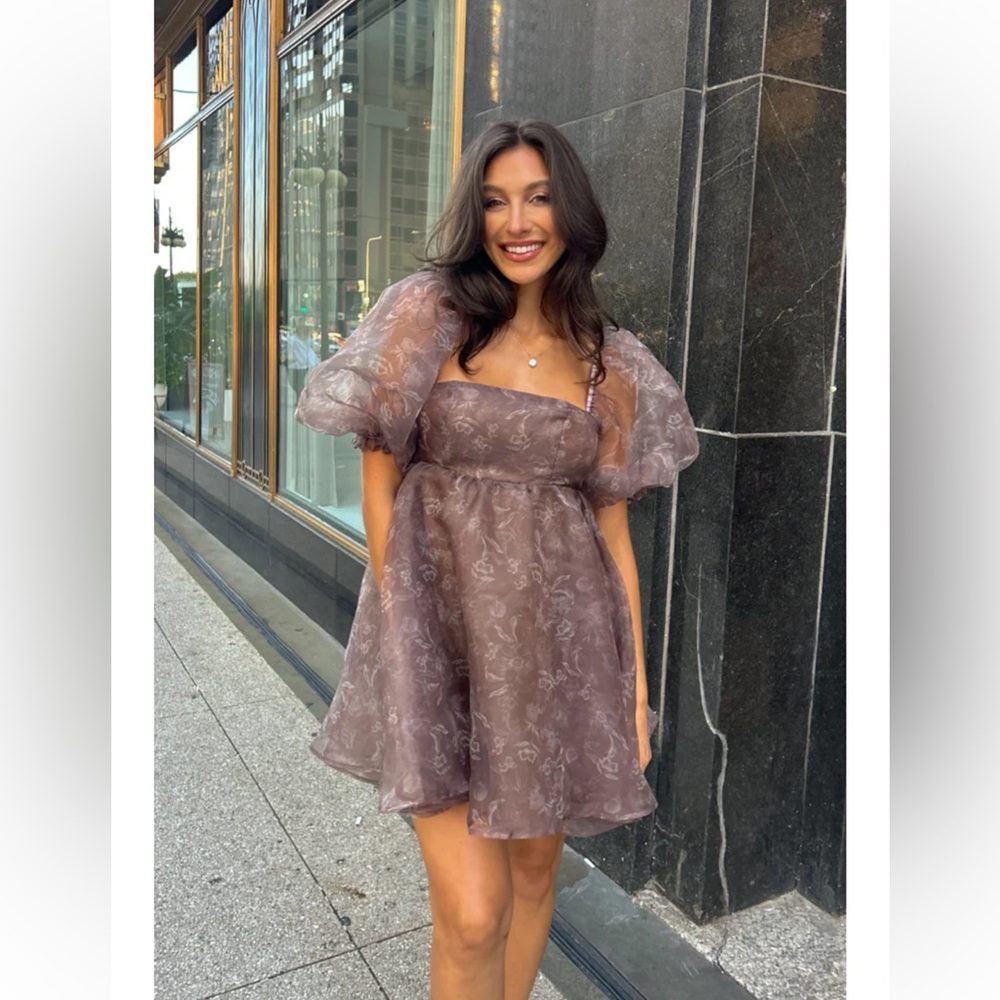 Babydoll organza dress